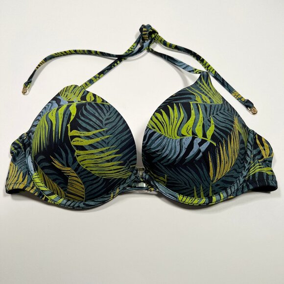 Victoria Secret 36B Bombshell Push Up Bikini Top Add 2 Cups Palm Royale Print - Picture 1 of 7